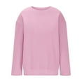 thumbnail image 5 of Girls Sweatshirts Crewneck Oversized Pullover for Toddler Clothes Girl Cotton Top Long Sleeve Casual Cotton Fall Winter Fleece Warm Sweatshirts for Kids, 5 of 7