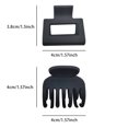 thumbnail image 4 of Pinzas en forma de garra para el pelo para mujer, 2 uds., pinzas de cangrejo, pinzas para el pelo de Color sólido, horquillas para mujer, tocado, accesorios para el cabello, 4 of 5