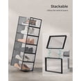 thumbnail image 2 of SONGMICS Shoe Boxes, Pack of 12 Shoe Storage Organizers, Stackable Clear Plastic Boxes for Closet, Sneakers, 13.1 x 9.1 x 5.6 Inches, Transparent and Black, 2 of 6