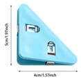 thumbnail image 3 of Decoration Triangle File Corner Data Triangular Book Page Corner Multifunctional Translucent Color Fastener Books From Curling Reading, 3 of 5