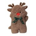 thumbnail image 3 of Almohada navideña rellena para decoración de fiesta navideña, regalo de Navidad, sofá de peluche Alce, 3 of 9