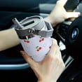 thumbnail image 3 of 30 oz Red Cherry Stainless Steel Flip Handle Tumbler Cup,Double Wall Vacuum Insulated Bow Mug with Straw,Lid,Travel Leakproof Water Bottle,Holiday Gift for Women,Her(Style-04), 3 of 6