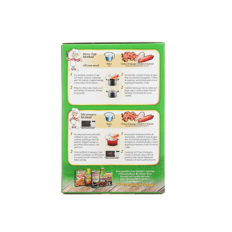 Tony Chachere's, Gumbo, Dinner Mix, Cajun, 8 oz, with Rice, shelf stable