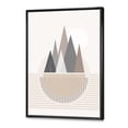 thumbnail image 3 of Designart 'Abstract Moon and Sun In Mountains III' Modern Framed Canvas Wall Art Print, 3 of 5