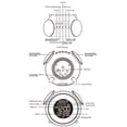 thumbnail image 2 of Advancent Reloj despertador con música Led, calendario, luz de repetición, mesita de noche Digital, dormitorio, dibujos animados, relojes de sueño Electrodomésticos Blanco Advancent HA083590-01B, 2 of 6