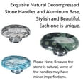 thumbnail image 2 of BE-TOOL 4PCS Natural Crystal Stone Door Knobs Ovale-Shaped Handles Door Handles Drawer Knobs, 2 of 8