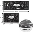 thumbnail image 3 of Anti Fatigue Comfort Kitchen Standing Desk Mat Decorative Ergonomic Floor Pad Kitchen Rug Waterproof Stain Resistance Non Slip Kitchen Set, 17.3''x27.6''+17.3''x47.2'', Kitchenware Design, 3 of 6