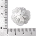 thumbnail image 3 of Brass Bead Caps Flower Cadmium Free & Nickel Free & Lead Free Platinum 25x4mm Hole: 0.8mm DIY, 3 of 3