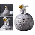 thumbnail image 3 of de decoración de oficina en hogar de dibujos animados en apariencia de astronauti lindo, portalápices, organizador de pinceles de maquillaje C Colco cenicero de astronauta, 3 of 8