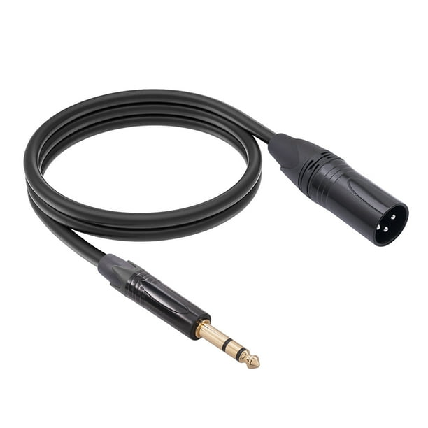Cable de audio TRS a XLR de 6,35 mm, Cable TRS de un cuarto de pulgada a XLR para micrófono