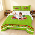 thumbnail image 3 of Erosebridal Christmas Truck Full Size Comforter Sets, Christmas Tree Bedding Comforter Set, Green Tree, Xmas Reversible 3-Piece 1 Comforter and 2 Pillowcases, 3 of 6