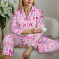 thumbnail image 6 of Haiem Best Mom ever Pattern Women’s Long-sleeve Sleepwear,Sleepwear Set,2-piece Loungewear Set,Soft PJs Comfy Nightwear with Pockets-Small, 6 of 7