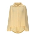 thumbnail image 7 of Simua Women's Cotton Outfit Set Casual Button Down Long Sleeve Shirt and Drawstring Shorts Pockets 2 Piece Lounge Set, 7 of 7