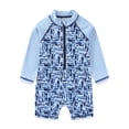 thumbnail image 4 of Sperry UPF 50+ Rash Guard One Piece Swimsuit Bathing Suit with Bucket Sun Hat (Baby Boys), 2 Piece Set, Sizes 12M-24M, 4 of 8