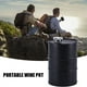 thumbnail image 5 of Decantador de vino cilíndrico de acero inoxidable de 750 ml, decantador de vino, original servidor de vino, decantador de vino de vidrio portátil, gran capacidad, diseño plegable, material, 5 of 8