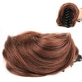 thumbnail image 1 of Pièce de Cheveux Chignon Décoiffé à Clipser Extensions de Cheveux à Griffes Queue de Cheval Naturelle Peignes Synthétiques Ajout de Volume Capillaire pour Femmes, 1 of 9