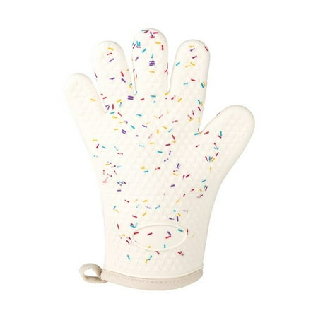 

Oven Silicone Heat Insulation Gloves Microwave Anti-scald Cotton Gloves Heat Resistant Insulation Kitchen Baking Supplies