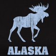 thumbnail image 3 of CafePress - Retro Alaska Moose Women's Dark T Shirt - Women's Traditional Fit Dark T-Shirt, 3 of 4