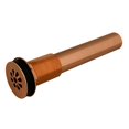 thumbnail image 1 of 1.5 in. Non-Overflow Grid Bathroom Sink Drain, Polished Copper, 1 of 1
