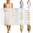 thumbnail image 3 of Bxsruta Womens Casual Dress Sleeveless Midi Sundress Loose Summer Beach Dresses with Pockets, 3 of 8