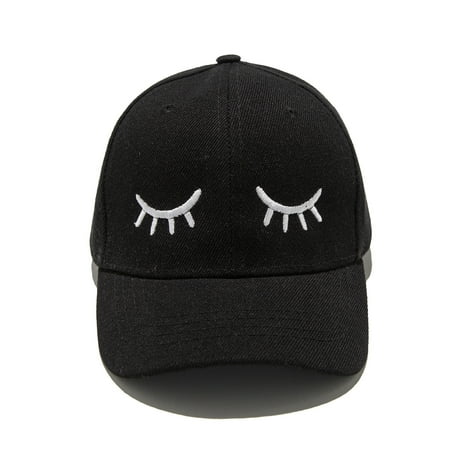 

YWDJ Embroidery Adjustable Embroidery Boys Baseball Cap Casual Kids Hat Black One size