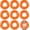 Orange, variant on 8 Pcs Large Inflatable Pool Float 36 Inches Swimming Ring Pool Floats Adult Inflatable Tube for Summer Vacation Beach River Bachelorette Wedding Party Supplies