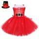 thumbnail image 3 of Vestido de tutú rojo brillante de Papá Noel, disfraz navideño para niñas, vestido de princesa con lentejuelas brillantes, vestido de fiesta de Navidad para niños, vestido de baile de Año Nuevo, 3 of 5