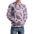 thumbnail image 5 of Shuttlecock Purple Pattern 3D Print Hoodie Men Women Autumn Thin Pullover Sweatshirt Vintage Streetwear Tops, 5 of 6