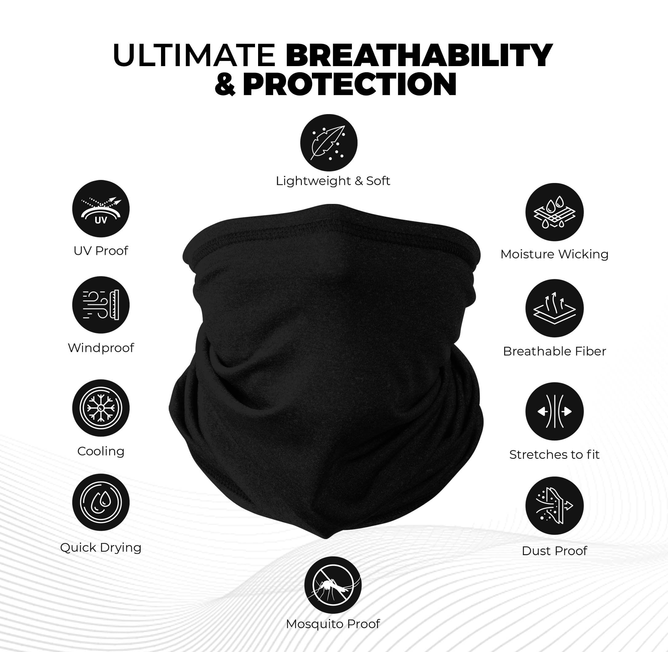 Mason Brand Mask Black Neck Gaiter | Face Mask | Reusable | Breathable ...