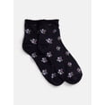 thumbnail image 2 of No Boundaries Women's Ankle Socks, 3-Pack, Size 4-10, 2 of 3