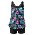 thumbnail image 4 of Otvok 2025 Swimsuits Womens Two-Piece Set Fashion Print Sports Swimsuit Tops with Shorts, 4 of 6