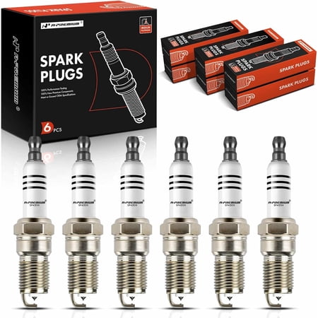 A-Premium Iridium Platinum Spark Plugs Compatible with Chevrolet Malibu 2006-2010, Impala 2006-2011, Monte Carlo, Uplander & Buick Lucerne, Terraza & Pontiac G6, Montana & Saturn Aura, Vue, Pack of 6