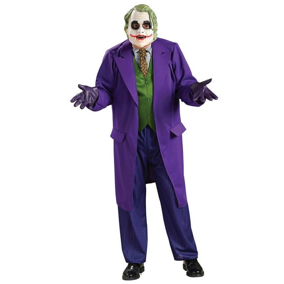 The Dark Knight Joker Deluxe Costume for Adults by Rubies, Men's One Size