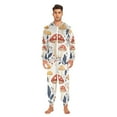 thumbnail image 3 of FORMRS Onesies Pajama for Adults Unisex Hoodie Winter Jumpsuit One Piece Sleepwear, Sizes S-2XL, White Mushroom, 3 of 7