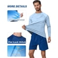 thumbnail image 4 of Men's Plus Size Sun Shirt - Casual Loose Quickly Dry Long Sleeve T Shirts - Outdoor Crew Neck Workout Summer Tops, 4 of 9