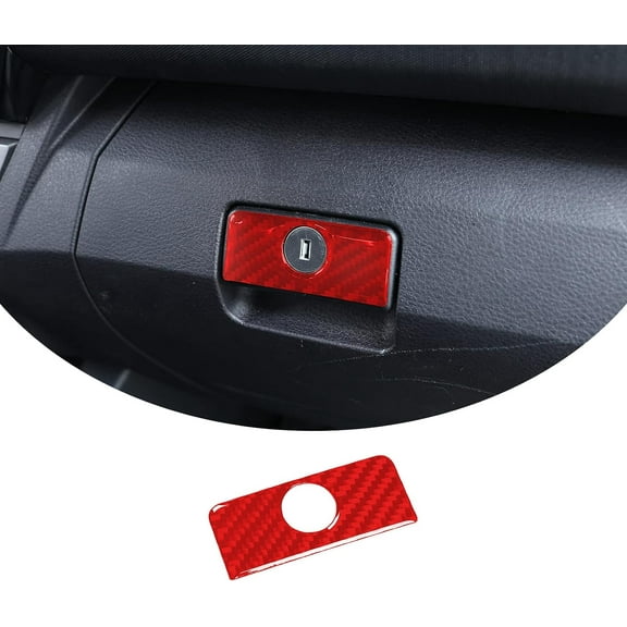 TINKI Fit for Tacoma 2015 2016 2017 2018 2019 2020 2021 2022 2023 Soft Carbon Fiber 3D Sticker Inner Glove Box Switch Trim Sticker Interior Car Accessories