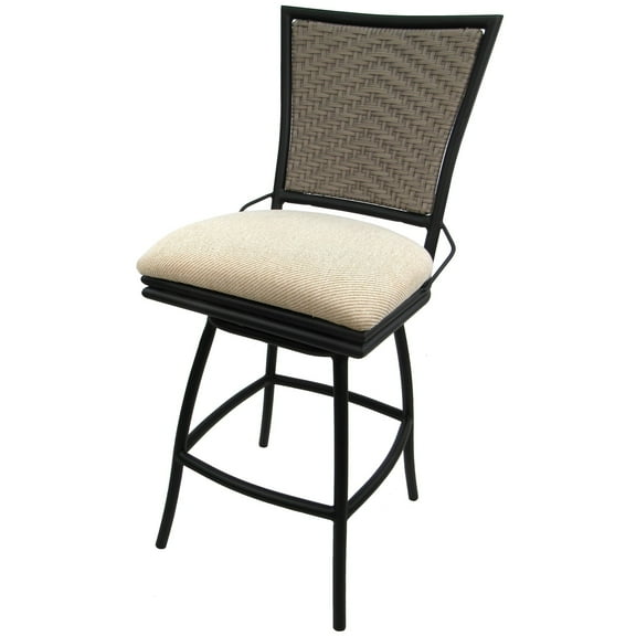 Outdoor Patio Extra Tall Spectator Swivel Bar Stool 35" - Erin