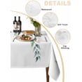 thumbnail image 2 of Eucalyptus Leaves Table Cloth, Watercolor Weeping Teal Botanical Waterproof Tablecloth for Square Tables, Reusable Washable Fabric Table Cover for Restaurant Kitchen Dining Tables 60"x60", 2 of 6