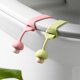 thumbnail image 1 of Clip para soporte de asientos de inodoro, elevador de asientos de inodoro de baño rosa y verde, elevador de tapa de inodoro en forma de seta sin contacto para uso doméstico, paquete de 2 oso de fresa Electrónica, 1 of 5