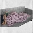 thumbnail image 6 of Cherry Soft Flannel Fleece Throw Blanket, Rhythmic Cartoon Cherries Motifs on Pastel Tone Backdrop Illustration, Cozy Plush for Indoor and Outdoor Use, 60" x 80", Ruby Pink, by Ambesonne, 6 of 6