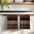 thumbnail image 7 of Animal Print Kitchen Towels Set of 1, Abstract Leopard Zebra Skin Texture Brown Absorbent Dish Towels for Kitchen, Microfiber Hand Towel, Quick Drying Tea Towel for Cleaning Decorative Dishcloths, 7 of 7