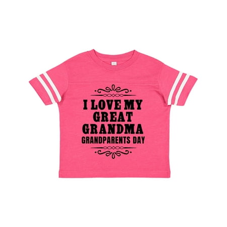 

Inktastic Grandparents Day I Love My Great Grandma Gift Toddler Boy or Toddler Girl T-Shirt