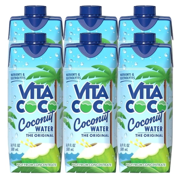 Vita Coco The Original Coconut Water 16.9 oz, Pack of 6