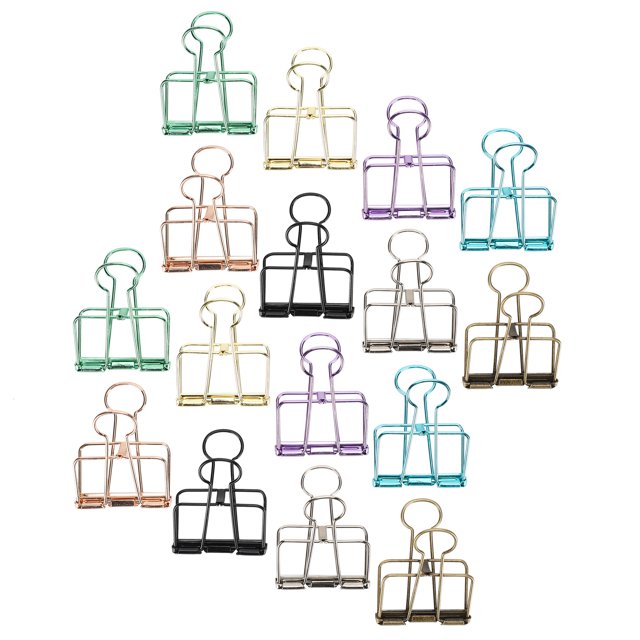 Hollow Binder Clips, Multi-Color Binder Clips, Durable Simple For Office Travel Living Room Kitchen L,M,S