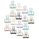 thumbnail image 5 of Clip de cola de milano hueco Clips de carpeta de cola larga multicolor Clip de papel herramienta decorativa de oficina (L), 5 of 5