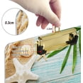 thumbnail image 3 of FMSHPON Beach Starfish Ocean Blue Wooden Clipboard Hardboard Wood Nursing Clip Board and Pull for Standard A4 Letter 13x9 inches, 3 of 7