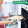 thumbnail image 2 of Yayeee Pot Holders Kitchen Heat Resistant with Pockets 7"x9.8" Cotton Oven Cooking Hot Pads, Sage Green Flower Pattern, 2 of 7
