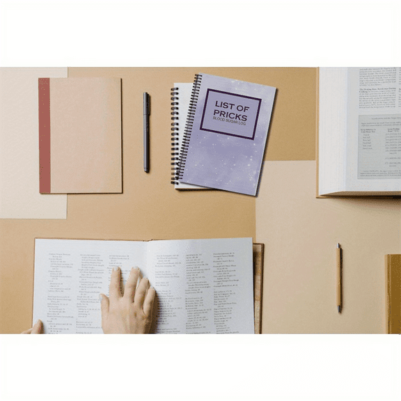 1PCS Blood Sugar Log, Blood Sugar Tracker, Diabetes Journal Blood Sugar Log for Man/Women,1 x Blood Sugar Log