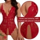 thumbnail image 2 of Lencería de una pieza para mujer, con encaje en V profundo, sexy, lencería de peluche, 2 of 3