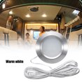 thumbnail image 1 of Recessed 12LED RV Boat Recessed Ceiling Light Led Lights Round Shape Ultra-Thin Camper Interior Lighting Small Downlight with Cable, 1 of 7